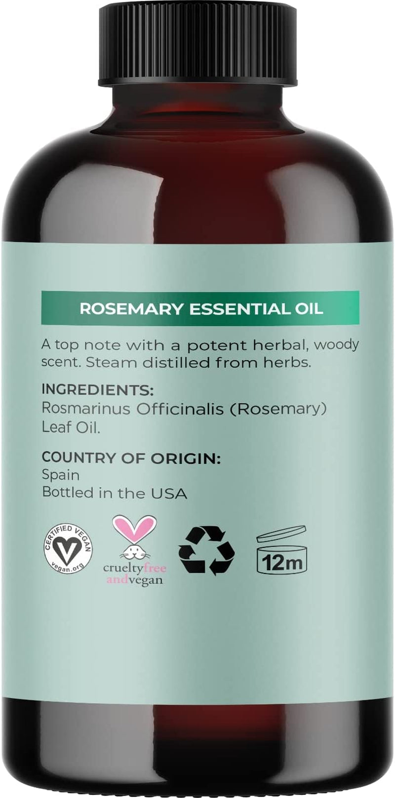 Pure Rosemary Oil for Hair Care - Volumizing Aromatherapy Rosemary Essential Oil for Diffuser plus Hair Skin and Nail Care - Nourishing Rosemary Hair Oil for Enhanced Shine and Dry Scalp Care 2Oz Health & Beauty > Personal Care > Hair Care Maple Holistics   