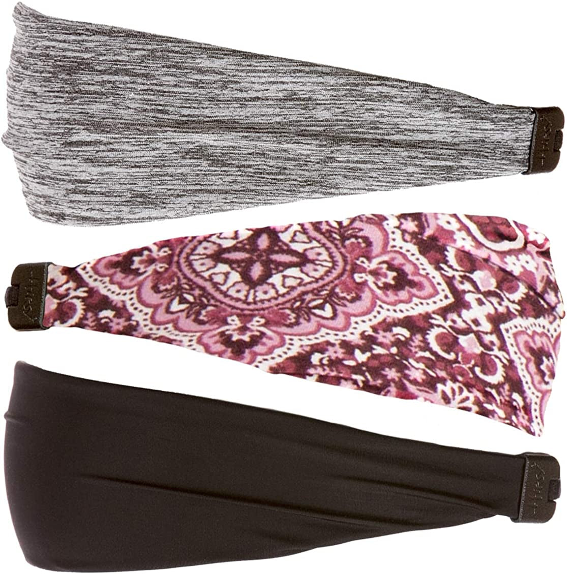 Hipsy Adjustable & Stretchy Printed Xflex Wide Headbands for Women Girls & Teens Apparel & Accessories > Clothing Accessories > Bandanas & Headties Hipsy   