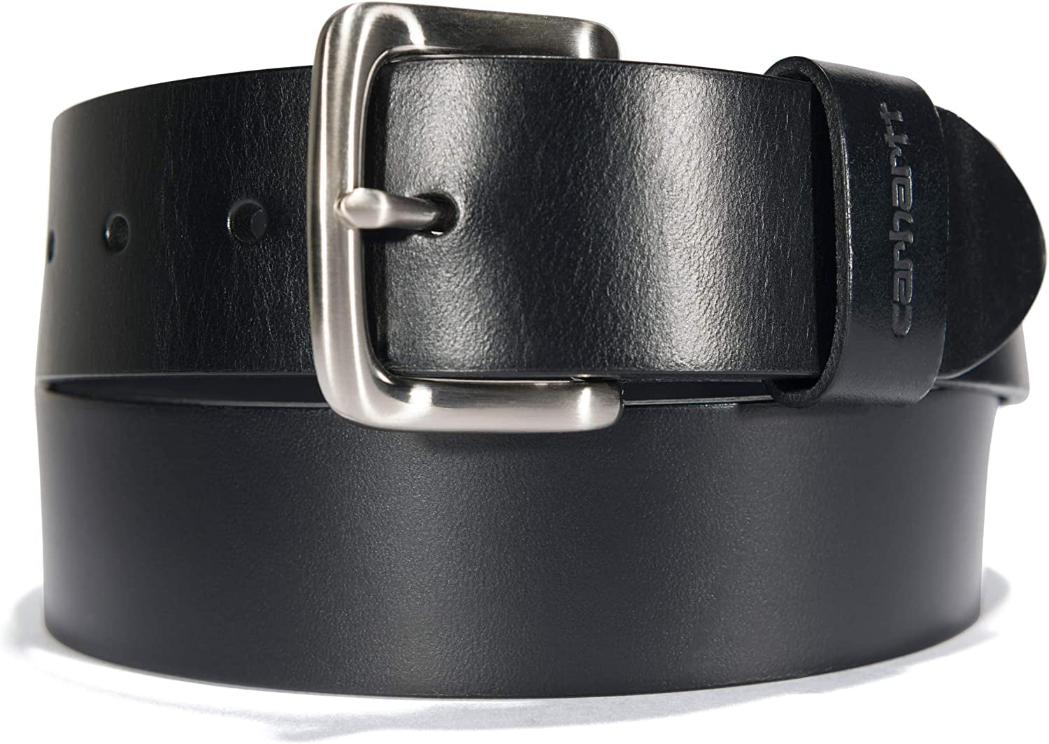 Carhartt Men'S A0005509 Journeyman Belt Apparel & Accessories > Clothing Accessories > Belts Carhartt Bridle Leather Classic Buckle (Black) 52 