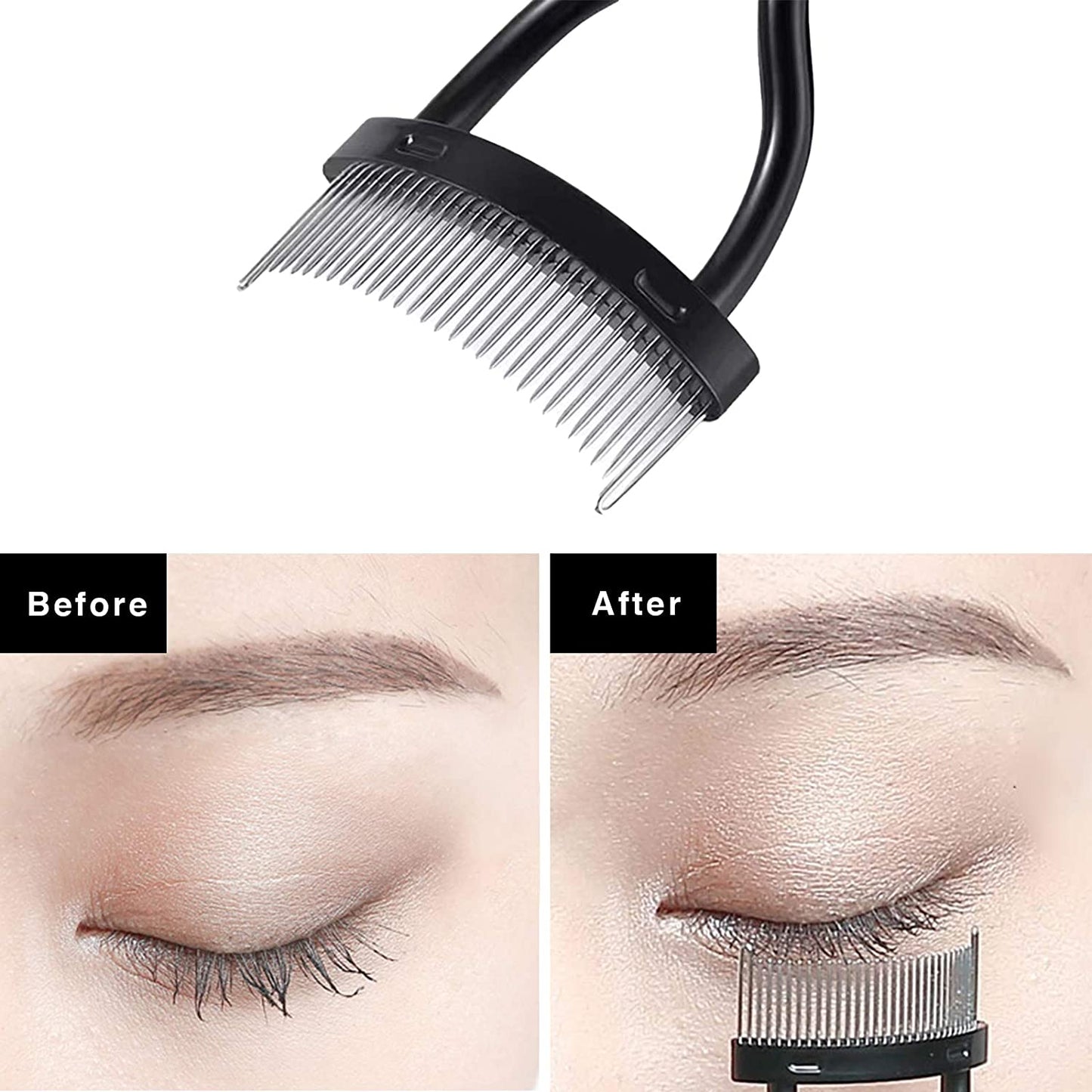 Greenlife 3Pcs Professional Eyelash Comb Lash Brush Duo Eyelash Brush Curlers Double-Ended Dual Eyebrow Brush Mascara Spoolie Separator Angled Brow Brush Steel Makeup Grooming Tool Health & Beauty > Personal Care > Cosmetics > Cosmetic Tools > Makeup Tools GreenLife   