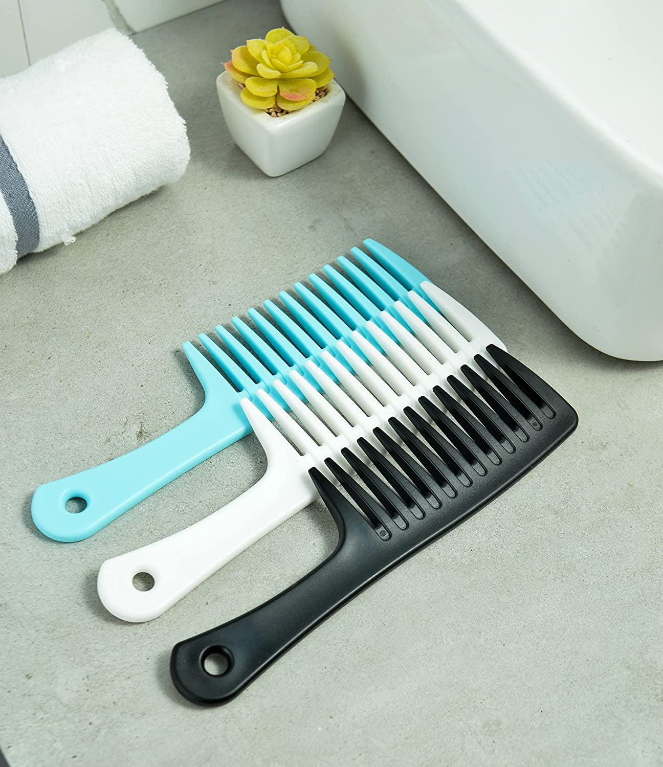 Wide Tooth Comb and Large Hair Detangling Comb, Durable Hair Brush for Best Styling and Professional Hair Care, Suitable for Curly Hair, Long Hair, Wet Hair in All Types, Reduce Hair Loss and Dandruff&Headache-Minimal Breakages Health & Beauty > Personal Care > Hair Care GAONSWOE   