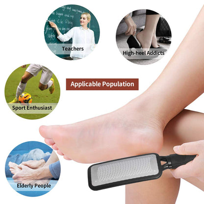 Turritopsisd Foot File with Foot Mask, Colossal Pedicure Rasp Professional Stainless Steel Feet File to Remove Hard Skin and Callus Dead Skin, Used on Both Dry and Wet Foot Care(Black) Health & Beauty > Personal Care > Foot Care TurritopsisD   