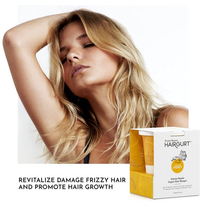 Hairgurt Intense Repair Yogurt Hair Mask for Dry Damaged Hair and Hair Growth, Deep Conditioner and Hair Care with Almond & Honey - 6Oz Health & Beauty > Personal Care > Hair Care Hairgurt   