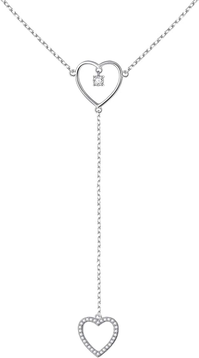 S925 Sterling Silver Sexy Waist Belt Belly Chain Adjustable Charm Body Chain Apparel & Accessories > Jewelry > Body Jewelry Harmonyball Jewelry Dangle Heart  