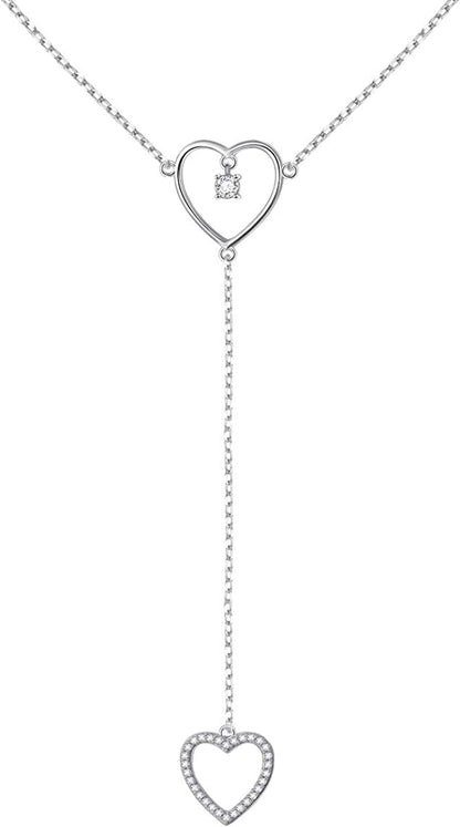 S925 Sterling Silver Sexy Waist Belt Belly Chain Adjustable Charm Body Chain Apparel & Accessories > Jewelry > Body Jewelry Harmonyball Jewelry Dangle Heart  