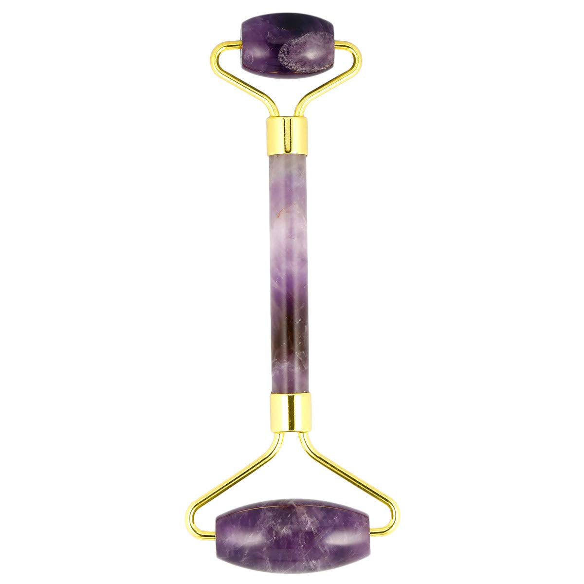 Mookaitedecor Rose Quartz Roller & Gua Sha Tool for Face and Neck Massage, Facial Massager for anti Aging Health & Beauty > Personal Care > Cosmetics > Cosmetic Tools > Skin Care Tools mookaitedecor Amethyst  