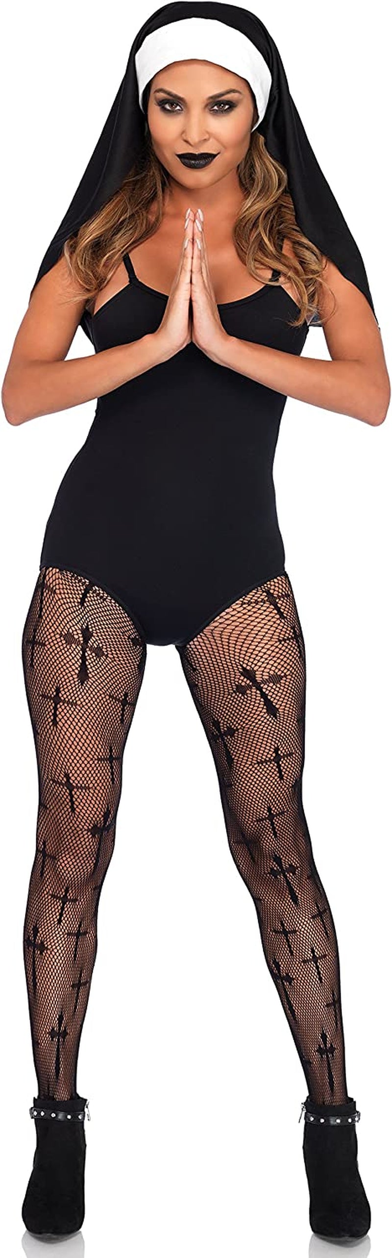 Leg Avenue Women'S Nun Habit Cap Costume Accessory Apparel & Accessories > Clothing Accessories > Headwear Leg Avenue   