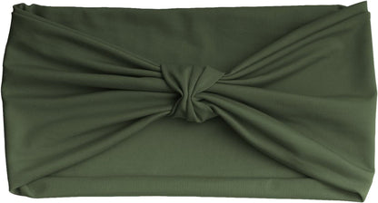 Moko Headband for Women, Versatile Turban Headband Hair Wrap Multi-Style Casual Sports Headwear, Stretchy Breathable Moisture Wicking Microfiber Head Wrap for Workout, Running, Yoga Apparel & Accessories > Clothing Accessories > Headwear MoKo Army Green Elastic 