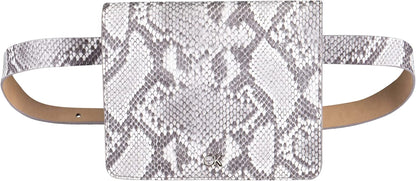 Calvin Klein Women'S Dress Casual Fashion Belts and Belt Bags Apparel & Accessories > Clothing Accessories > Belts Calvin Klein Grey/White Embossed Small 