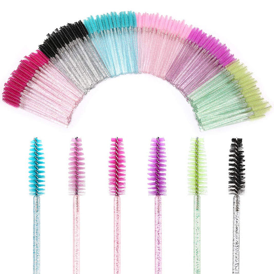 Elisel 300 PCS Disposable Mascara Brushes Crystal Eyelash Brushes Mascara Wands Applicator Eyelash Extensions Makeup Tools Eyebrow Brush (Crystal Multicolor) Health & Beauty > Personal Care > Cosmetics > Cosmetic Tools > Makeup Tools Elisel   