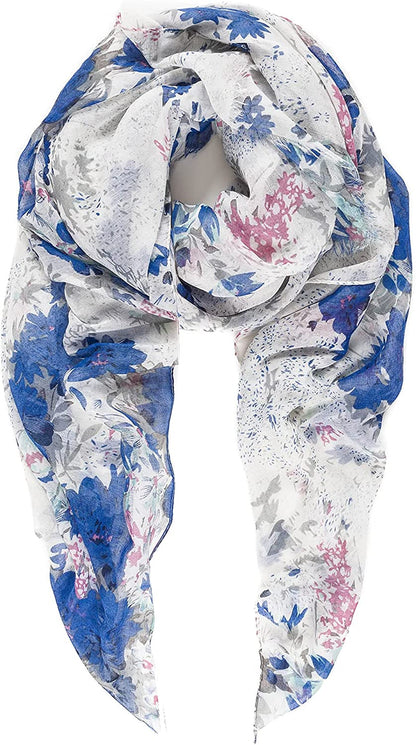 Scarfs for Women Lightweight Floral Flower Fashion Wrap Shawl Fall Winter Apparel & Accessories > Clothing Accessories > Scarves & Shawls MIMOSITO Daisy-bl  