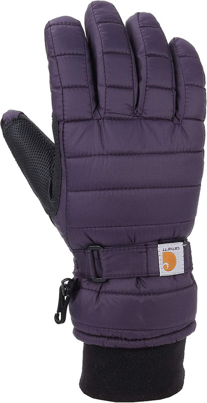 Carhartt Women'S Quilts Insulated Breathable Glove with Waterproof Wicking Insert Apparel & Accessories > Clothing Accessories > Gloves & Mittens Carhartt Men's Gloves Nightshade Small 