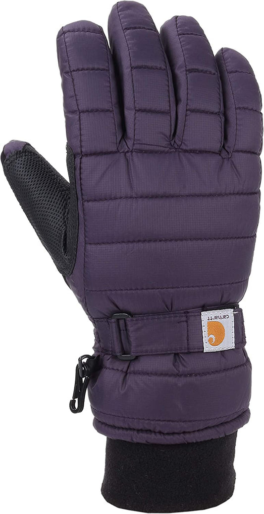 Carhartt Women'S Quilts Insulated Breathable Glove with Waterproof Wicking Insert Apparel & Accessories > Clothing Accessories > Gloves & Mittens Carhartt Men's Gloves Nightshade Small 
