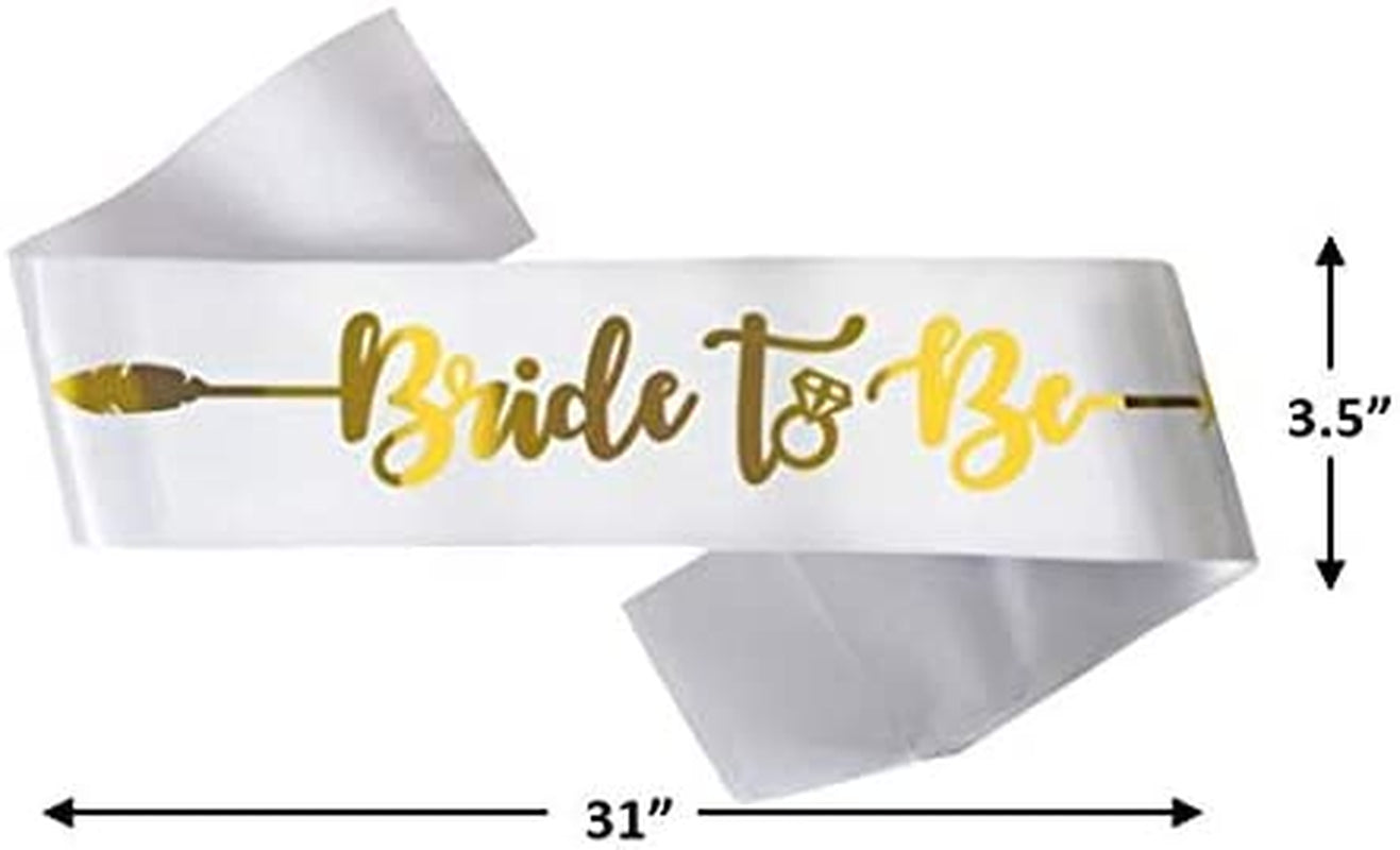 Bachelorettesy Bride Tribe Bridesmaids Sashes - 8 Pack Rose Gold Satin Bachelorette Sashes for Bridal Shower, Bachelorette Parties, Wedding Parties, Girls' Night Out & More! Apparel & Accessories > Clothing Accessories > Sashes Bachelorettesy   