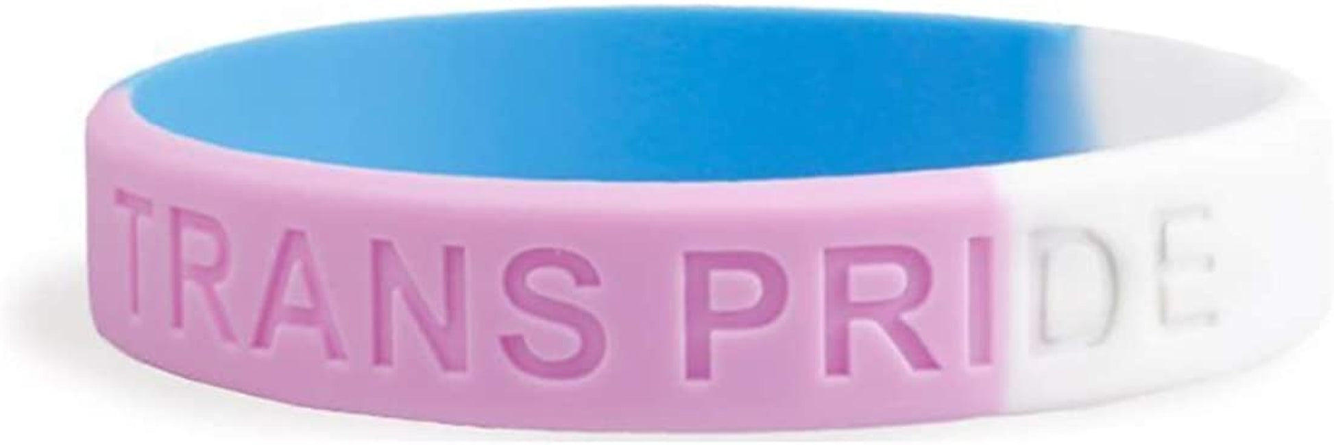 CHOORO LGBT Bracelet Gay Pride Bracelets Rainbow Silicone Rubber Wristbands LGBTQ Jewelry Gay Pride Gifts Apparel & Accessories > Jewelry > Bracelets CHOORO Trans pride  