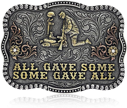 Montana Silversmiths 2Nd Amendment Series Attitude Western Belt Buckle Apparel & Accessories > Clothing Accessories > Belt Buckles Montana Silversmiths All Gave Some -Silver  