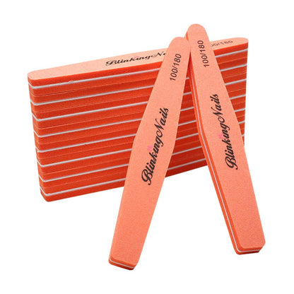 Sponge Nail File and Buffers 10Pcs for Nail Art Care Double Sides Design 100/180 Grit Nail Buffer Professional Manicure Nail Tools Color Gray Health & Beauty > Personal Care > Cosmetics > Cosmetic Tools > Nail Tools BlinkingNails Orange  