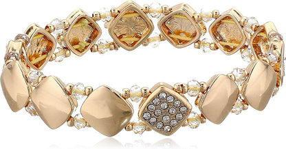 NINE WEST "Nw Boxed Gifting 2 Piece Bangle Bracelet Apparel & Accessories > Jewelry > Bracelets NINE WEST Gold  