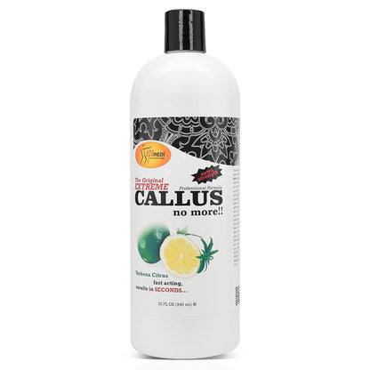 SPA REDI - Callus Remover for Feet Gel - Professional Pedicure Foot Care - Removes Toughest Calluses in Seconds and Smooths Dry Cracked Heels (Mint and Eucalyptus, 32 Oz) Health & Beauty > Personal Care > Foot Care SPA REDI Lemon and Lime 32 Ounce 