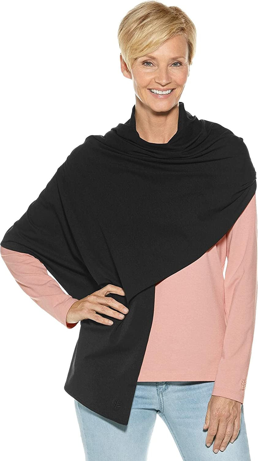Coolibar UPF 50+ Women'S Sanibel Everyday Beach Shawl - Sun Protective Apparel & Accessories > Clothing Accessories > Scarves & Shawls Coolibar Black One Size 