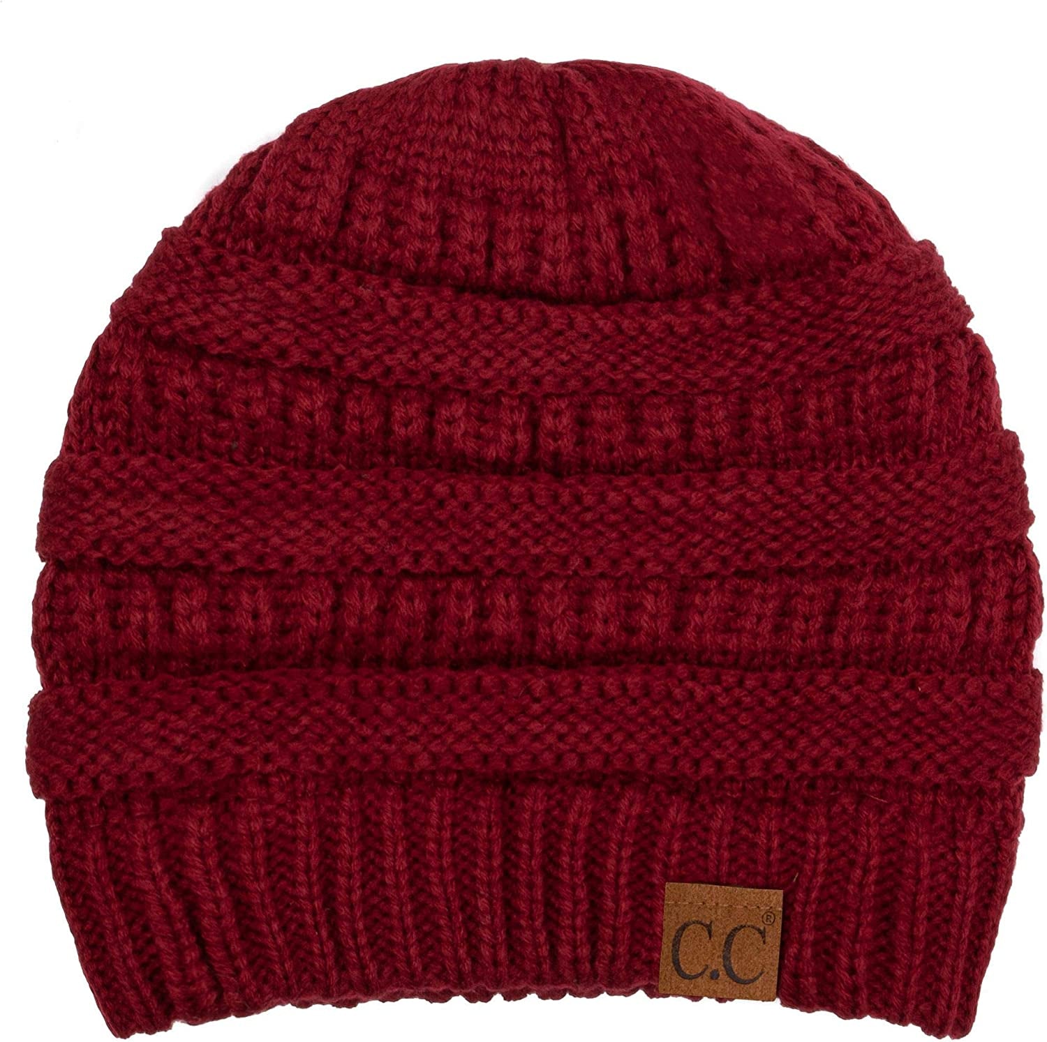 C.C Women'S Beanie Apparel & Accessories > Clothing Accessories > Hats C.C Burgundy One Size 