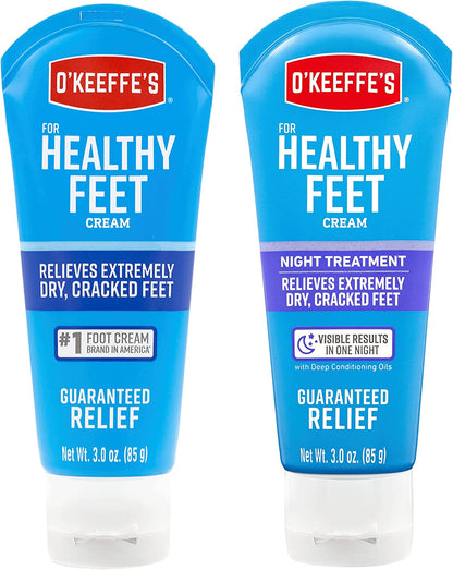 O'Keeffe'S Healthy Feet Foot Cream, 3 Ounce Tube and Night Treatment Foot Cream, 3 Ounce Tube Health & Beauty > Personal Care > Foot Care O'Keeffe's   