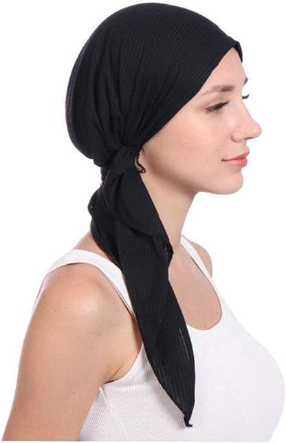 Lucky Staryuan ® 3Pack Women'S Beanie Chemo Hat Cap Comfortable Stylish Pre-Tied Cancer Headscarf Apparel & Accessories > Clothing Accessories > Headwear Lucky staryuan   