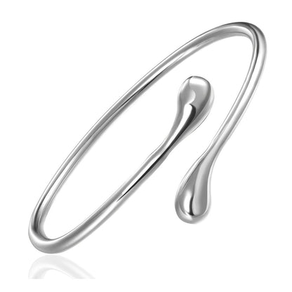 Handmade Bracelet for Women 925 Sterling Silver Open Bangle Bracelet with Gift Box (Open Bracelet) Apparel & Accessories > Jewelry > Bracelets Lvla Gan Open Bracelet  