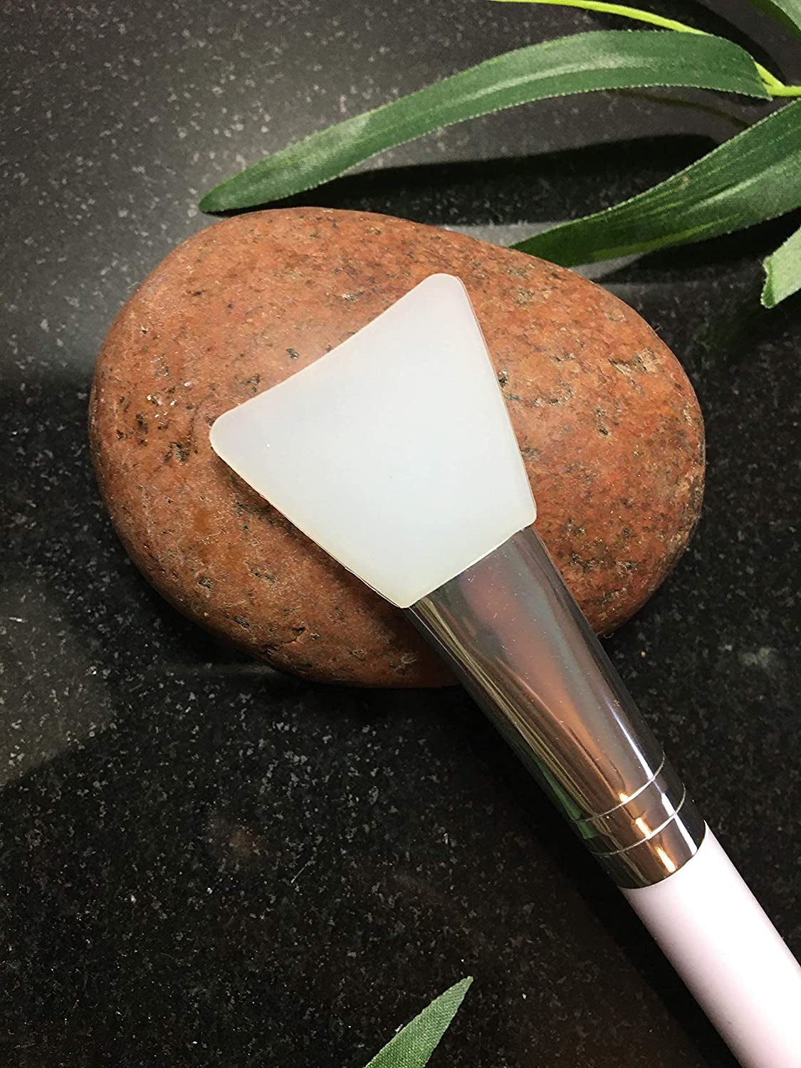 Face Mask Brush and Soft Silicone Clay Facial Mask Applicator – Dual Sided Cosmetic Beauty Tool for Makeup, Foundation, Cream, Lotion, Moisturizer, Gel, Peel, and Mud Masks by Bare Essentials Living Health & Beauty > Personal Care > Cosmetics > Cosmetic Tools > Makeup Tools Bare Essentials Living   