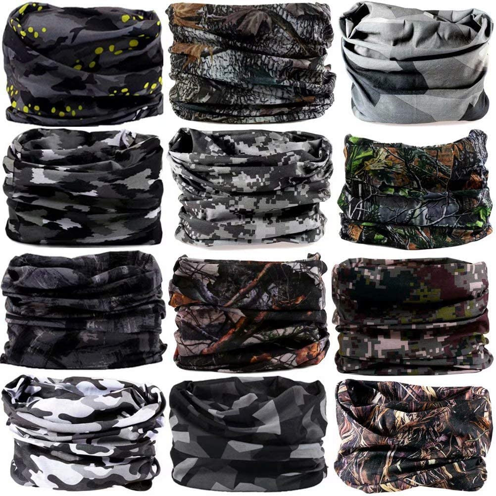 DEMIL 6PCS/8PCS/12PCS Seamless Headband Bandanas Headwear for Men&Women Scarf Apparel & Accessories > Clothing Accessories > Headwear Demil Sports Style 36(12pcs)  