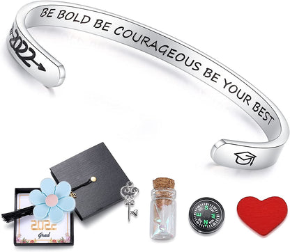 SAM & LORI Unique Matching Bracelets for Best Friends Couples Mother Daughter Son Dad Sisters Brothers-Unisex Adjustable Bracelets- Comes with Cards in Giftable Packing Apparel & Accessories > Jewelry > Bracelets SAM & LORI 5-2022-Be Bold Be Courageous Be Your Best  