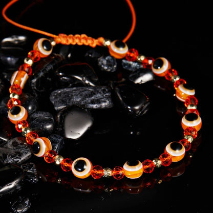 Evil Eye Beaded Bracelet Lucky Braid Rope Adjustable String Amulet Bracelet Retro Crystal Bead Friends Bracelet Jewelry for Women Men(Dark Blue) Apparel & Accessories > Jewelry > Bracelets Generic   