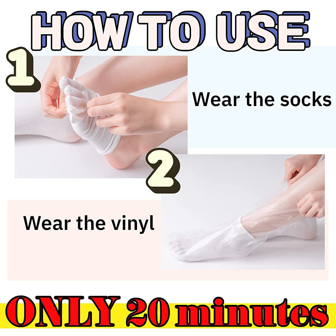 RUBELLI MOISTURIZING FOOT PEEL MASK : [1PACK] Callus Remover for Soft Foot Only 20Minutes, Nourishes Your Feet and Dried Heels Health & Beauty > Personal Care > Foot Care RuBelli   