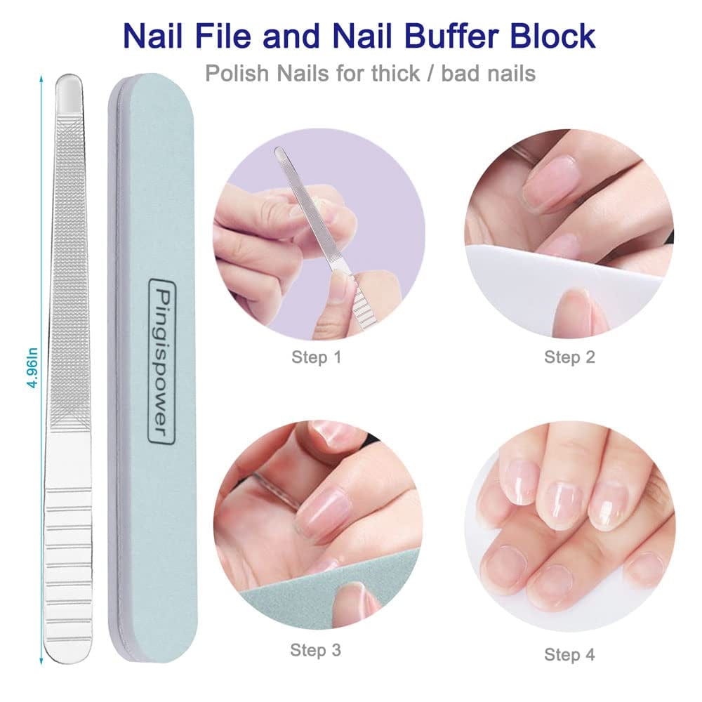9PCS Cuticle Trimmer with Cuticle Pusher Set, Pingispower Professional Cuticle Nippers Cuticle Cutter and Cuticle Remover Tool, Premium Stainless Steel Cuticle Scissors Care Kit for Nails Health & Beauty > Personal Care > Cosmetics > Cosmetic Tools > Nail Tools Pingispower   