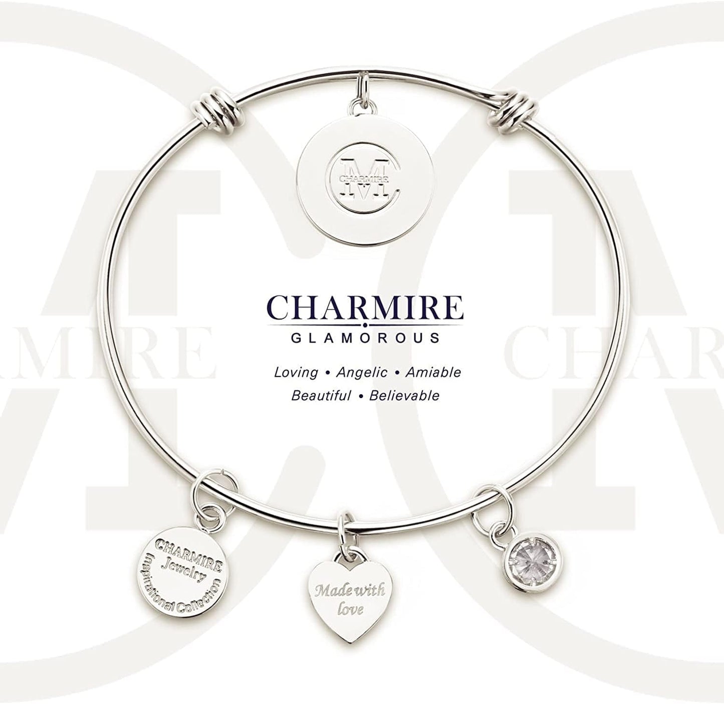 A True Friendship Is a Journey without an End Womens Charm Bangle Bracelet Jewelry Gifts Apparel & Accessories > Jewelry > Bracelets Charmire   