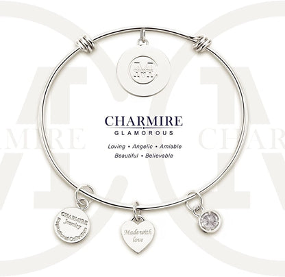 A True Friendship Is a Journey without an End Womens Charm Bangle Bracelet Jewelry Gifts Apparel & Accessories > Jewelry > Bracelets Charmire   