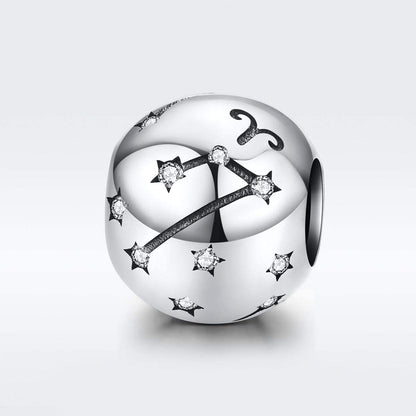 NINGAN 12 Zodiac Sign Birthday Charms - 925 Sterling Silver Charms Fits Women'S Charm Bracelet & Necklace - Birthday Gifts for Girls & Friends Apparel & Accessories > Jewelry > Bracelets NINGAN   