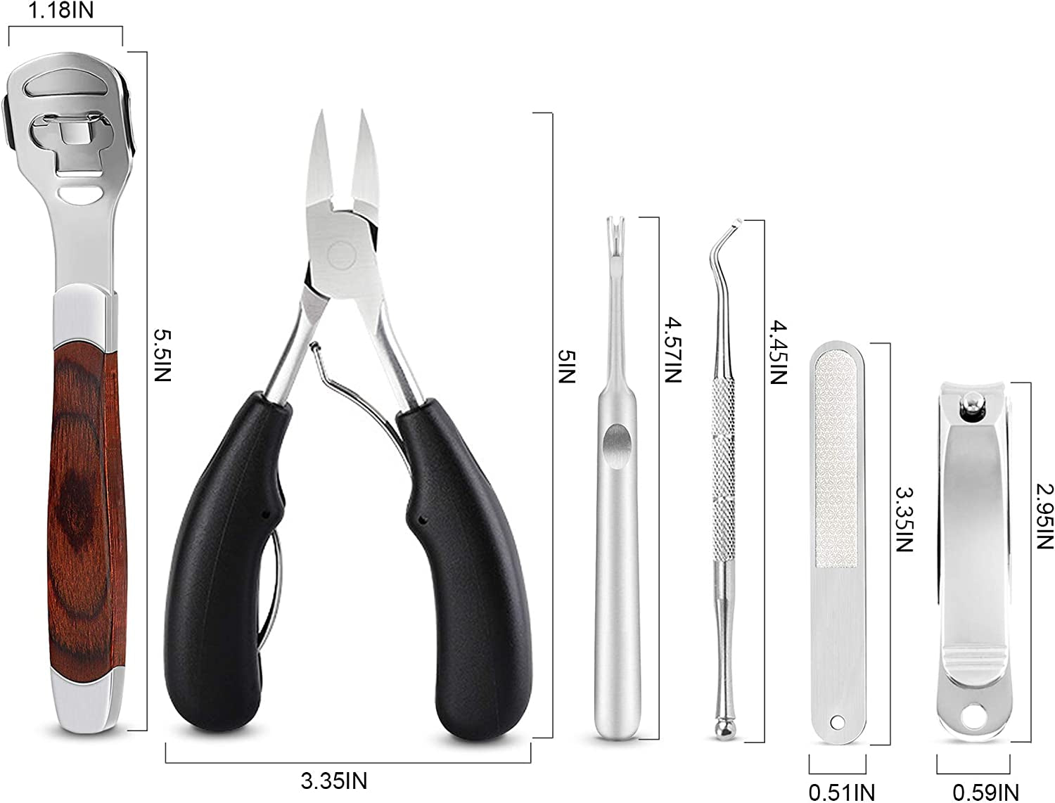 Manicure & Pedicure Kits,Manicure Tools Professional,Thick Toenail Clippers,Cuticle Trimmer,Foot Care Pedicure Callus Shaver Hard Skin Remover,Mens Manicure Set,Manicure Kit for Women,Foot Care. Health & Beauty > Personal Care > Foot Care Generic   