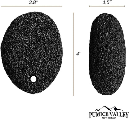 Pumice Stone - Natural Earth Lava Pumice Stone Black - Callus Remover for Feet Heels and Palm - Pedicure Exfoliation Tool - Corn Remover - Dry Dead Skin Scrubber - Health Foot Care Health & Beauty > Personal Care > Foot Care Pumice Valley   