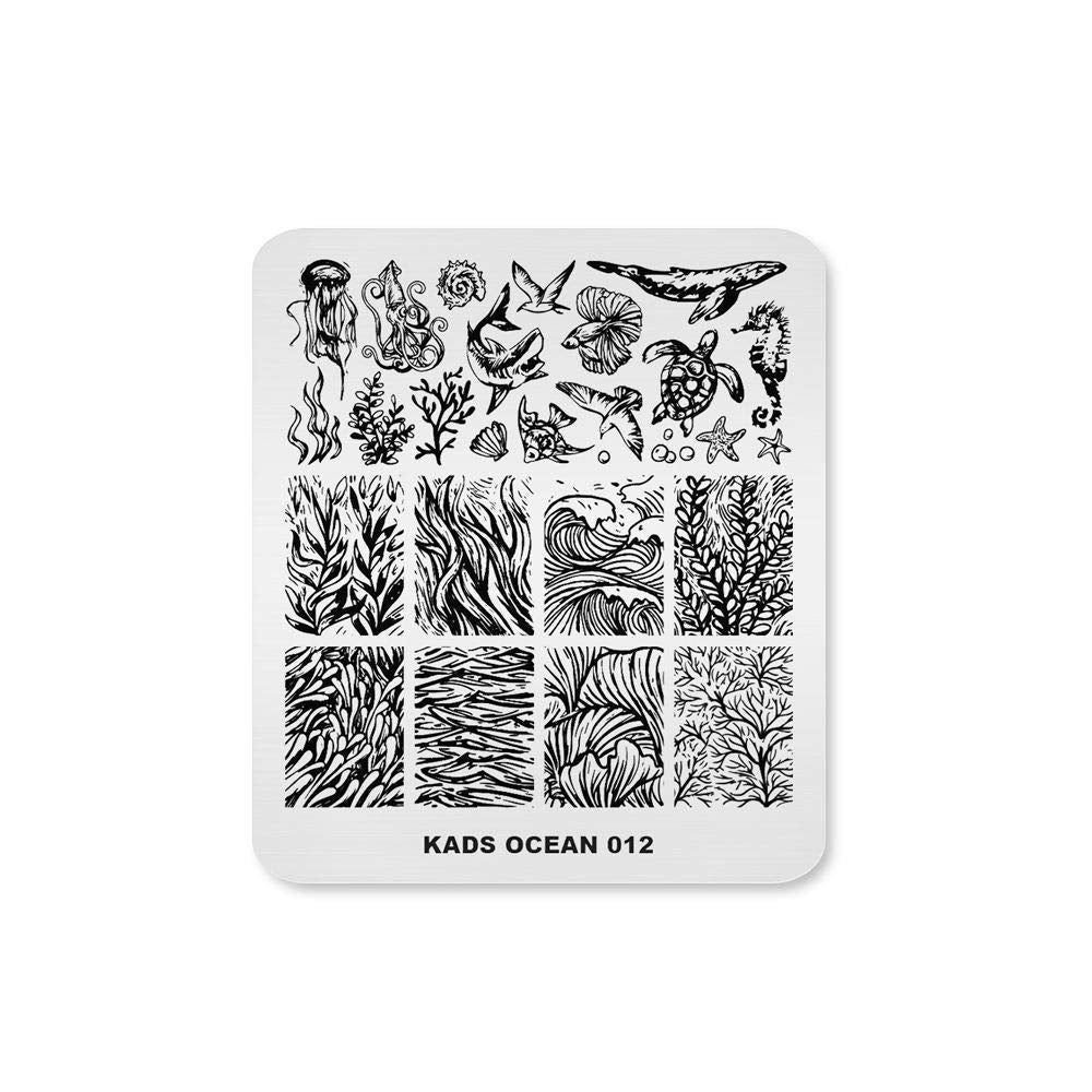 KADS Stamping Plates for Nail Art Ocean Seahorse Shell Starfish Template Image Plate Stencil Nails Tool (OC010) Health & Beauty > Personal Care > Cosmetics > Cosmetic Tools > Nail Tools KADS OC012  