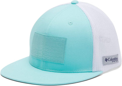 Columbia PFG Mesh Flat Brim Ball Cap Apparel & Accessories > Clothing Accessories > Hats Columbia Gulf Stream/Fish Flag Fade Large-X-Large 