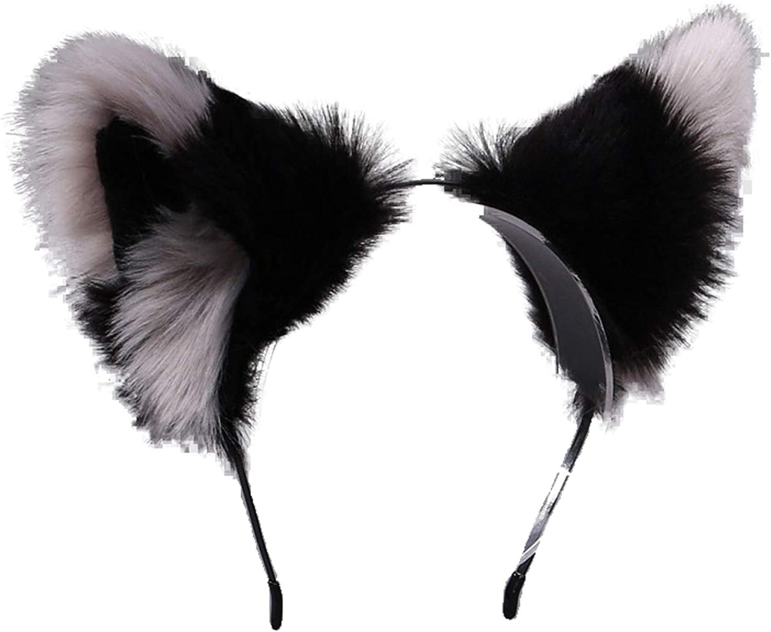 Faylay Cosplay Girl Plush Furry Cat Ears Headwear Accessory for Cam Girl Party Apparel & Accessories > Clothing Accessories > Headwear Faylay 0039-18-hhhlhew  