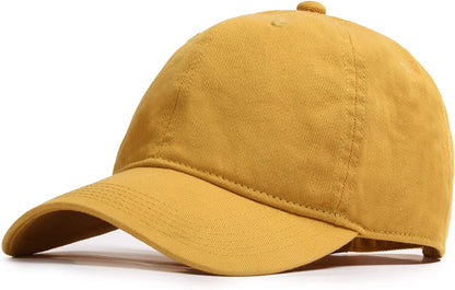 Men and Women Vintage Washed Distressed Cotton Baseball Cap Plain Blank Adjustable Classic Baseball Hat Cap Apparel & Accessories > Clothing Accessories > Hats KYLIE MAX   