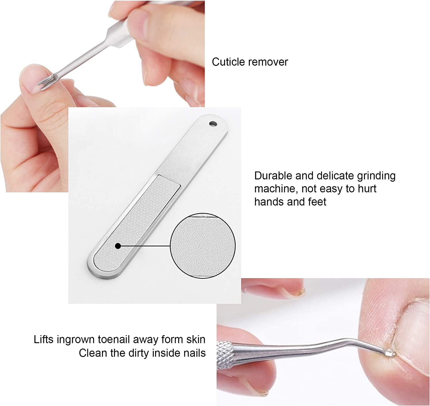 Manicure & Pedicure Kits,Manicure Tools Professional,Thick Toenail Clippers,Cuticle Trimmer,Foot Care Pedicure Callus Shaver Hard Skin Remover,Mens Manicure Set,Manicure Kit for Women,Foot Care. Health & Beauty > Personal Care > Foot Care Generic   