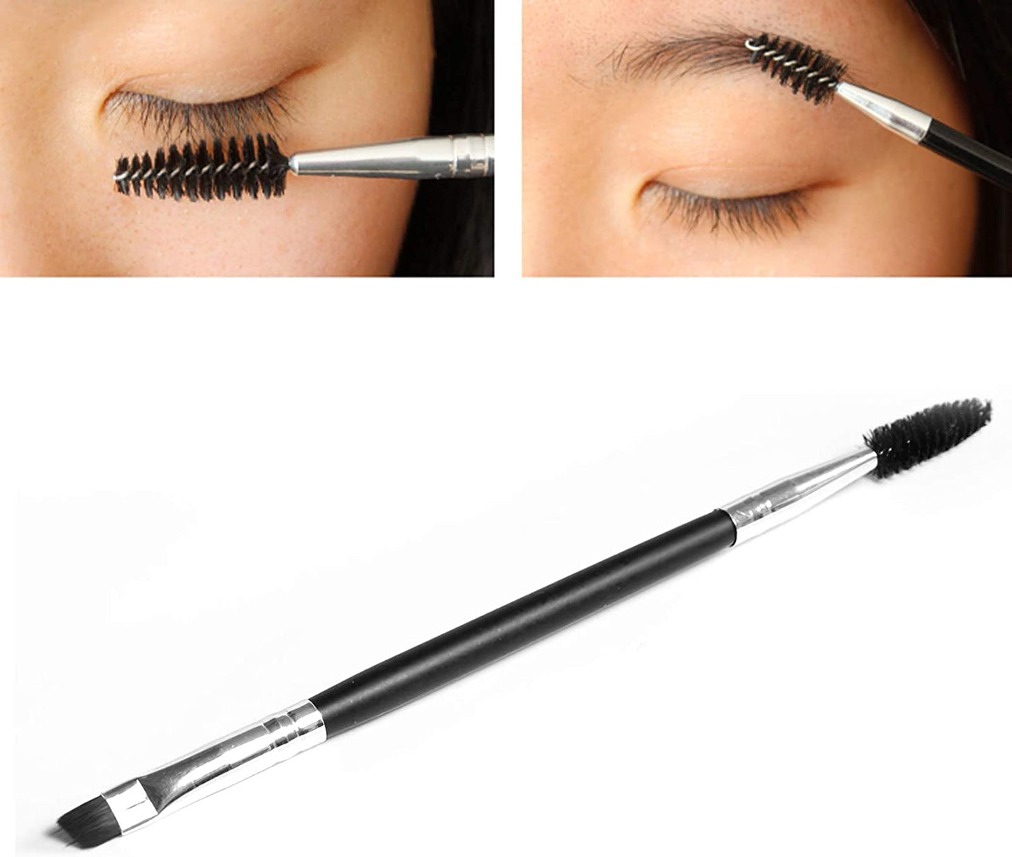 Greenlife 3Pcs Professional Eyelash Comb Lash Brush Duo Eyelash Brush Curlers Double-Ended Dual Eyebrow Brush Mascara Spoolie Separator Angled Brow Brush Steel Makeup Grooming Tool Health & Beauty > Personal Care > Cosmetics > Cosmetic Tools > Makeup Tools GreenLife   