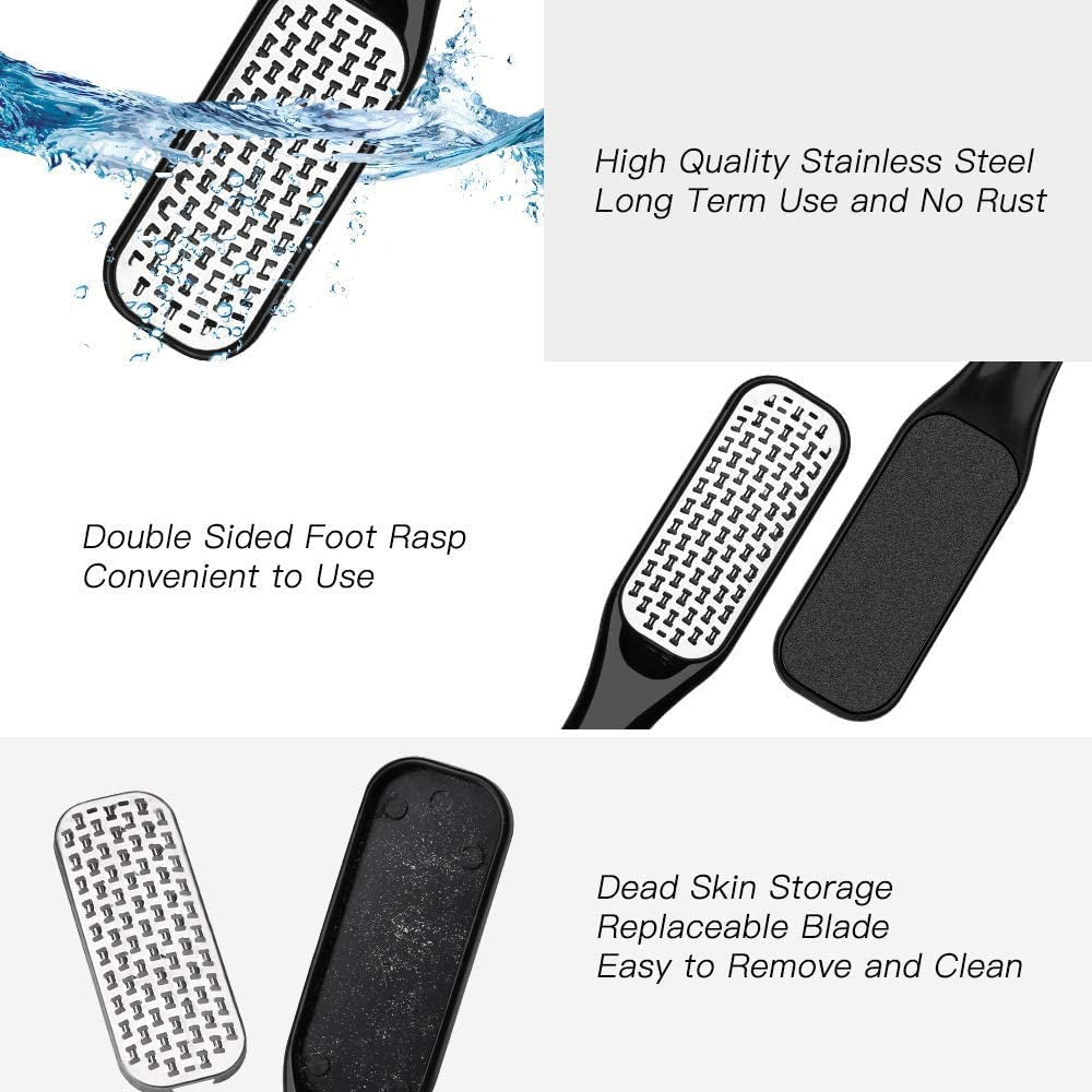 Professional Pedicure Tools Set, 13 in 1 Stainless Steel Foot Care Kit Foot Rasp Dead Skin Remover Pedicure Kit, Feet File Kit Feet Callus Remover with Storage Box for Men Women Travel Health & Beauty > Personal Care > Foot Care HAPYTHDA   