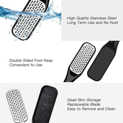 Professional Pedicure Tools Set, 13 in 1 Stainless Steel Foot Care Kit Foot Rasp Dead Skin Remover Pedicure Kit, Feet File Kit Feet Callus Remover with Storage Box for Men Women Travel Health & Beauty > Personal Care > Foot Care HAPYTHDA   
