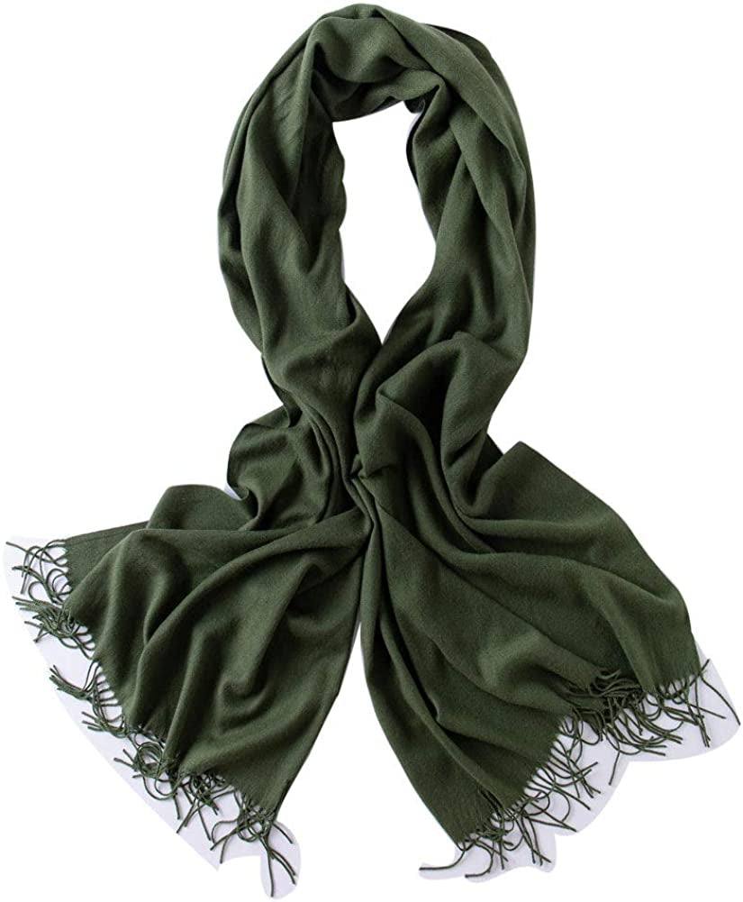 Bellonesc Cashmere Scarf Shawls for Women and Men Apparel & Accessories > Clothing Accessories > Scarves & Shawls Beillonesc Army Green  