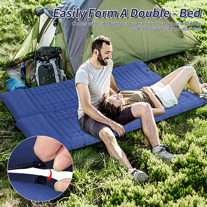 Inflating Sleeping Pad for Camping.Lorpect 4.5 in Thick Sleeping Mat .Compact Waterproof Camping Air Mattress with Pillow.Foot Pressure Inflatable Camping Pads for Backpacking & Hiking.Blue Apparel & Accessories > Jewelry > Anklets Lorpect   