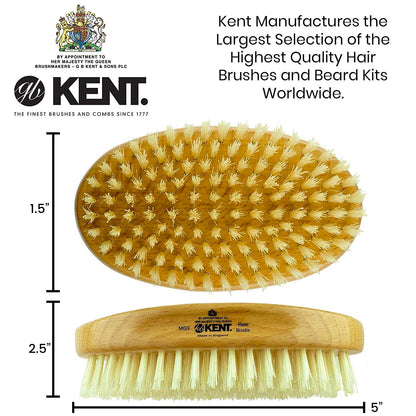 Kent MG3 Finest Men'S Hair Brush & Beard Brush for Skin Care - 100% Natural White Boar Bristle Brush for Mens Grooming, Scalp Brush, 360 Wave, and Beard Straightener for Men'S Hair Care Health & Beauty > Personal Care > Hair Care KENT   
